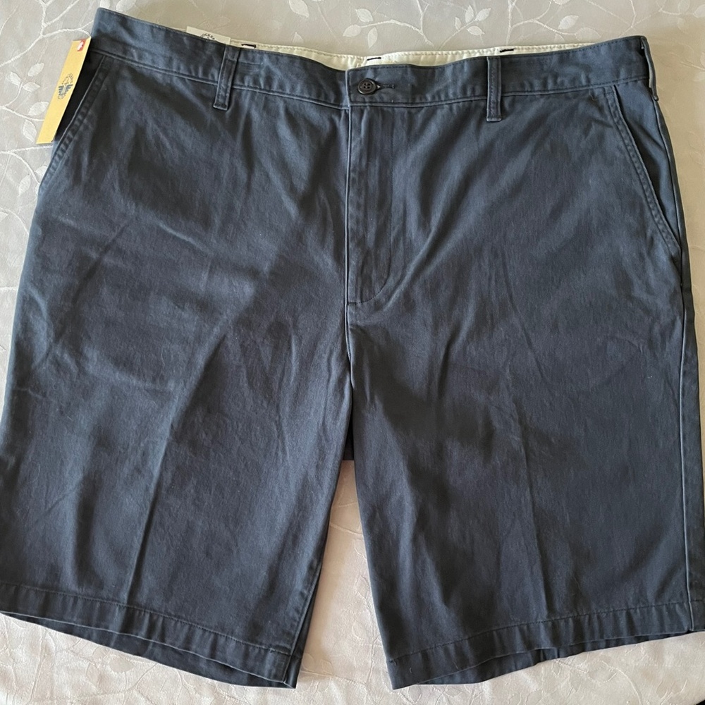 Dockers Mens Shorts Pocket Classic Fit Cotton Summer Navy Shorts Size 40